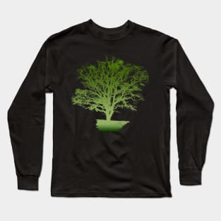 green tree t-shirt Long Sleeve T-Shirt